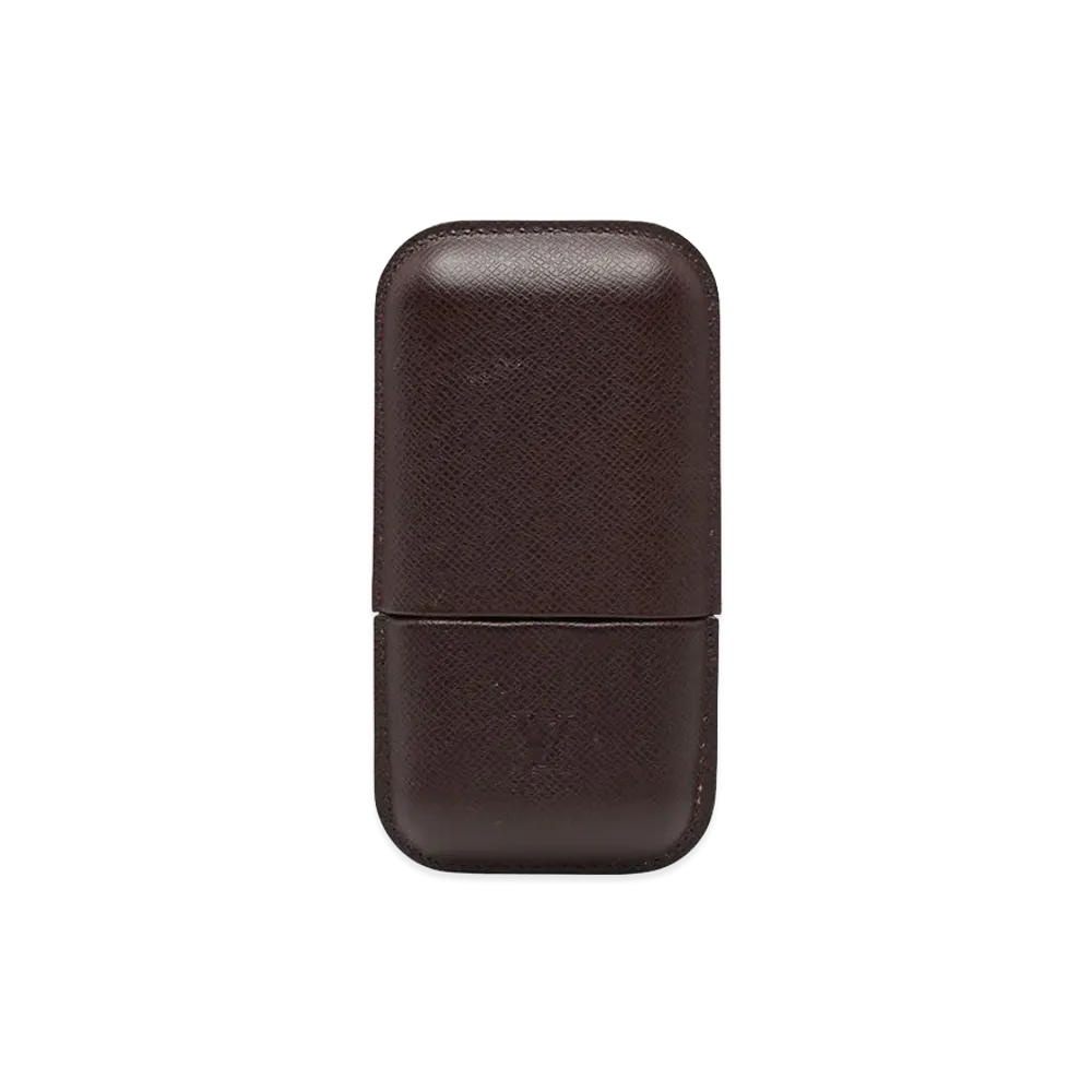 Louis Vuitton Taiga Etui 3 Robuste Cigarette Case "Acajou"