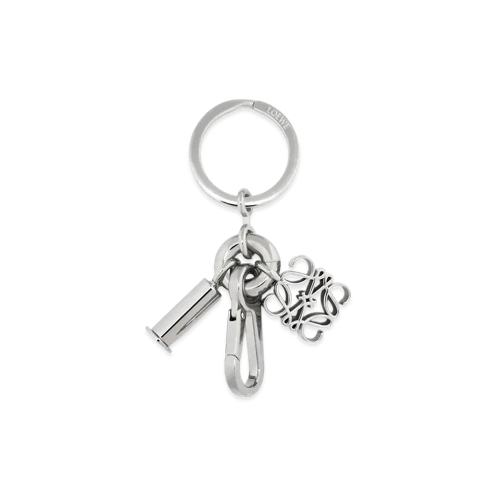 LOEWE Anagram Keyring "Silver"