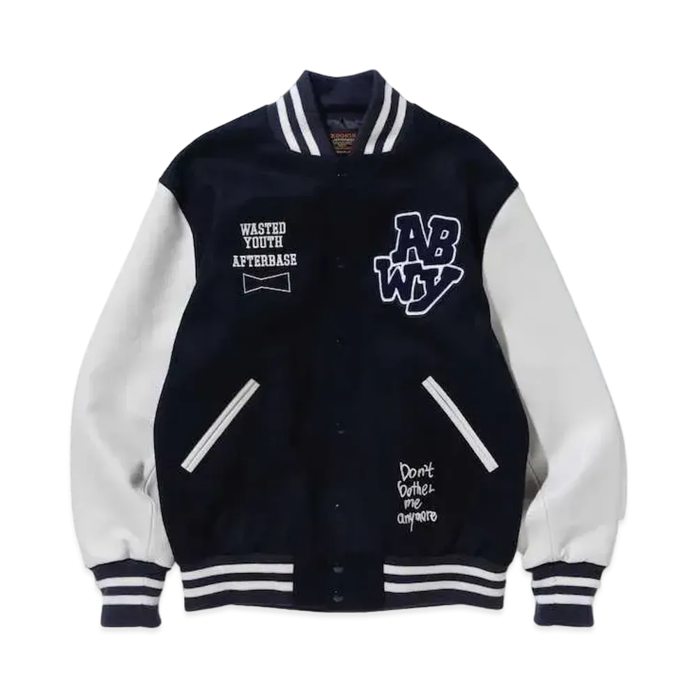 Wasted Youth Afterbase VARSITY JACKET "Navy" / VERDY