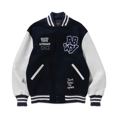 Wasted Youth Afterbase VARSITY JACKET "Navy" / VERDY
