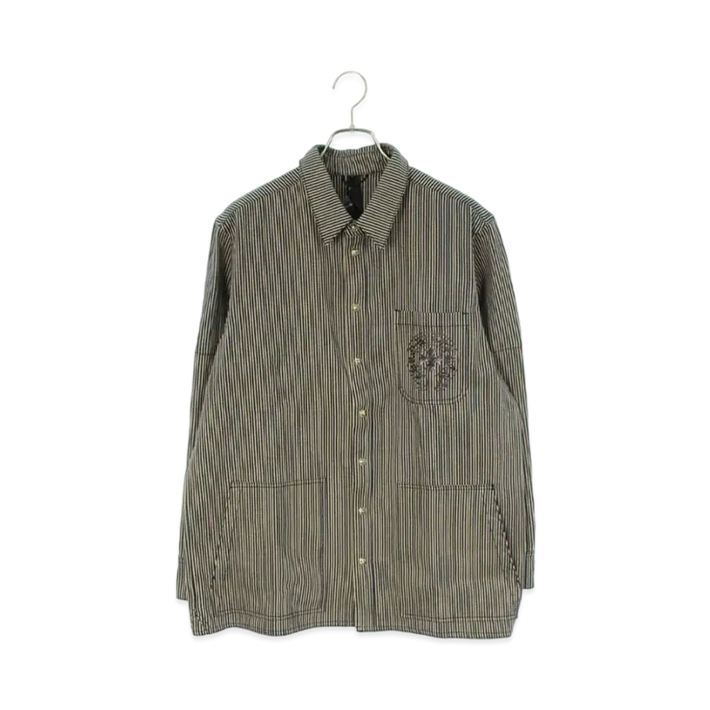 Chrome Hearts Last Stripe Denim L/S Shirt "Navy"