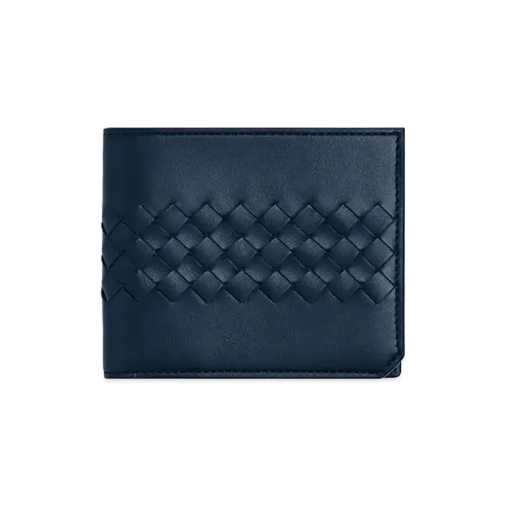 Bottega Veneta Intrecciato Piccolo Bi-fold Wallet "Neptune"