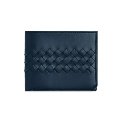 Bottega Veneta Intrecciato Piccolo Bi-fold Wallet "Neptune"