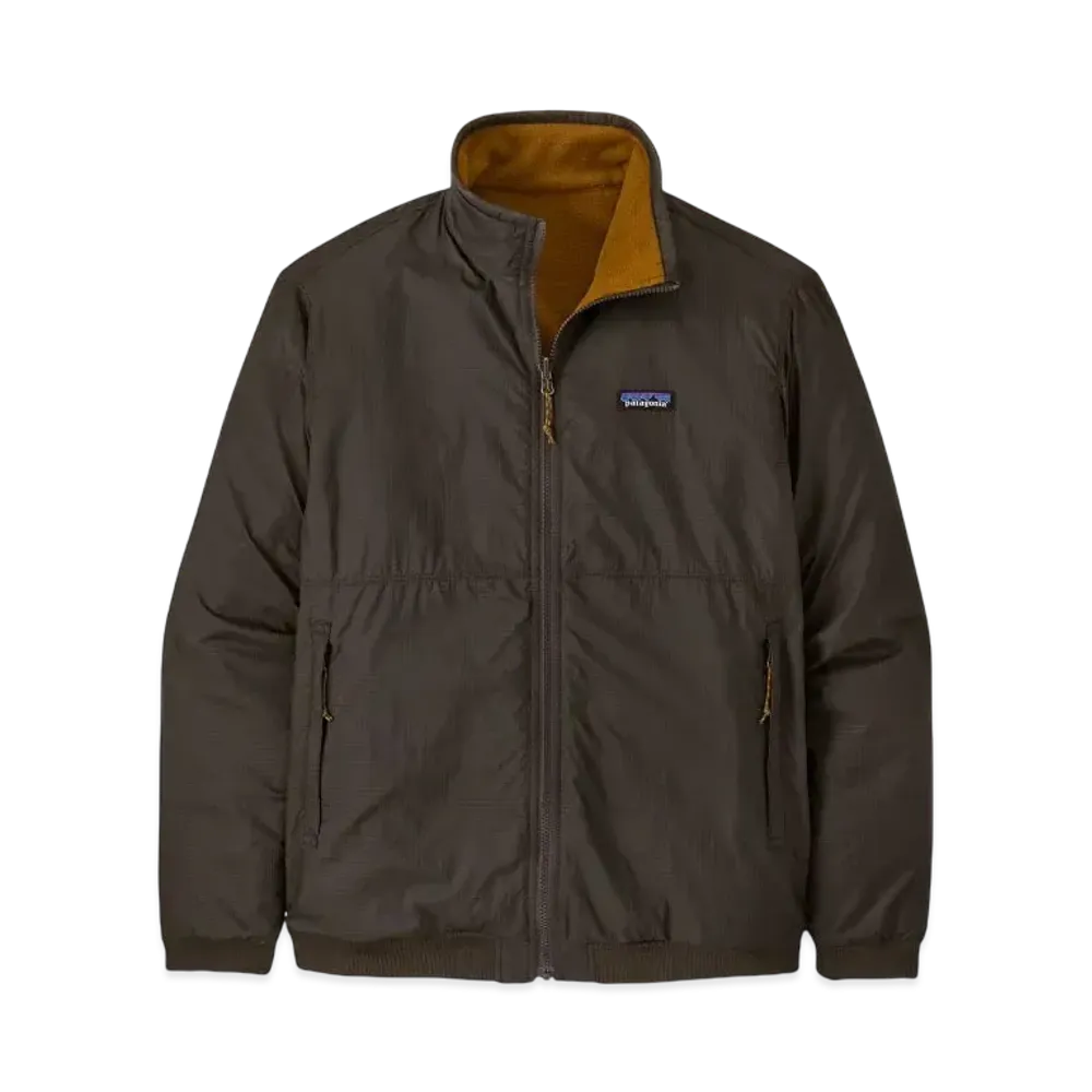 Patagonia Men's Reversible Shelled Microdini Jacket "Dark Walnut"