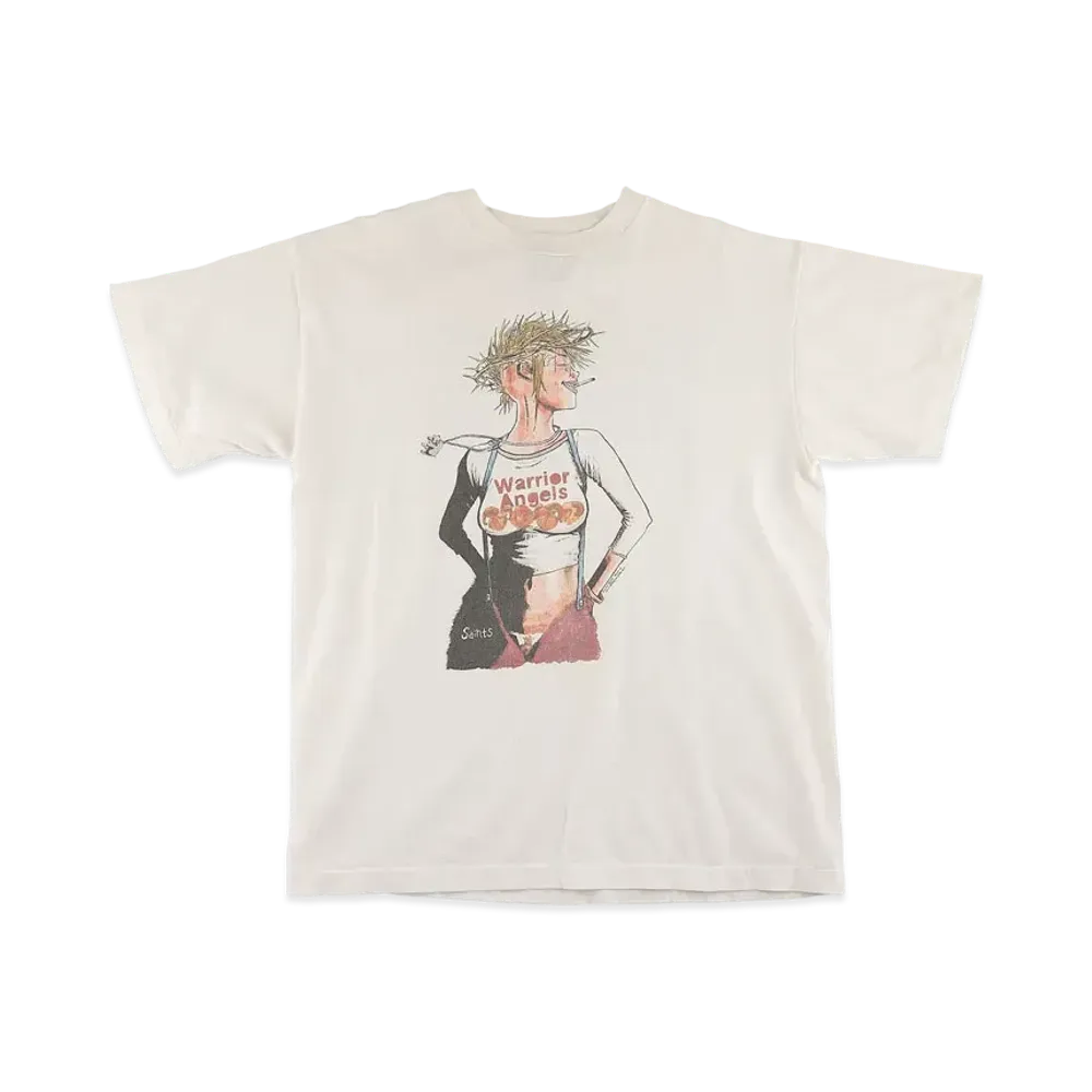 SAINT Mxxxxxx T-SHIRT PUNK GIRL "White"
