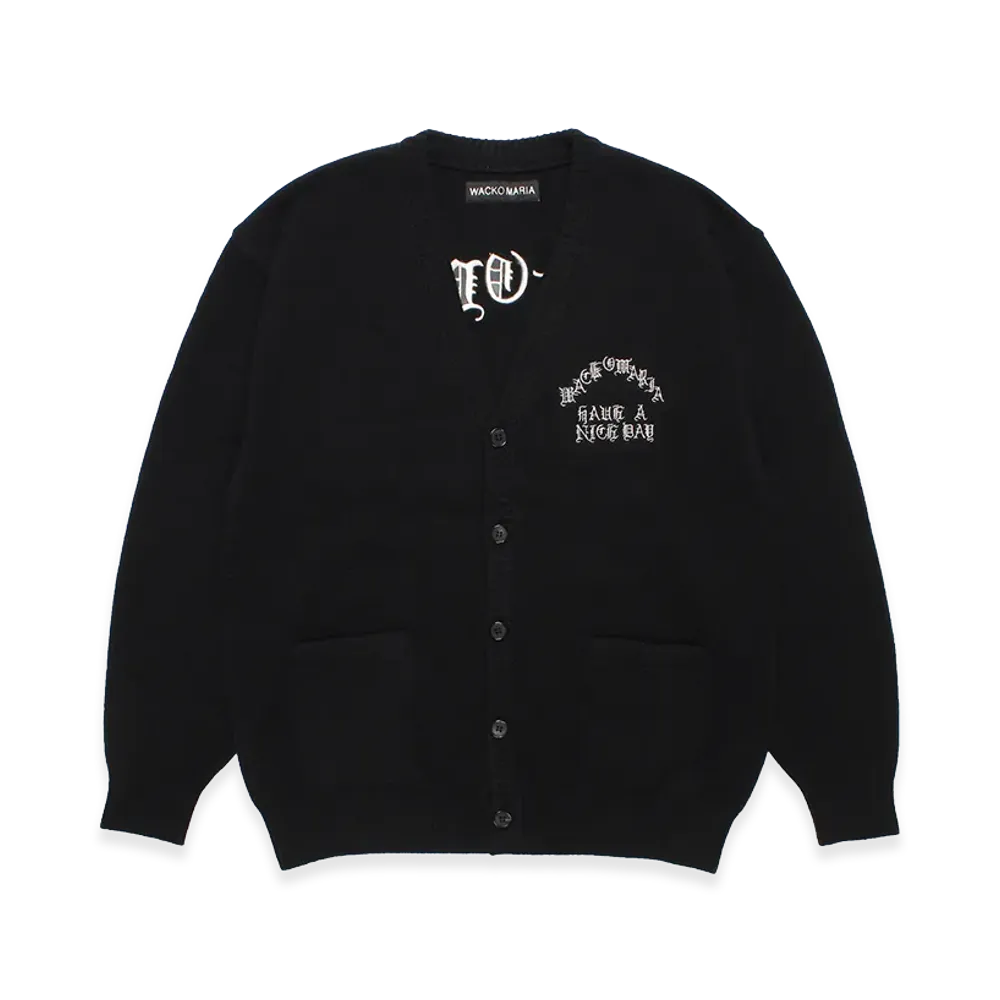 WACKO MARIA Classic Knit Cardigan "Black"