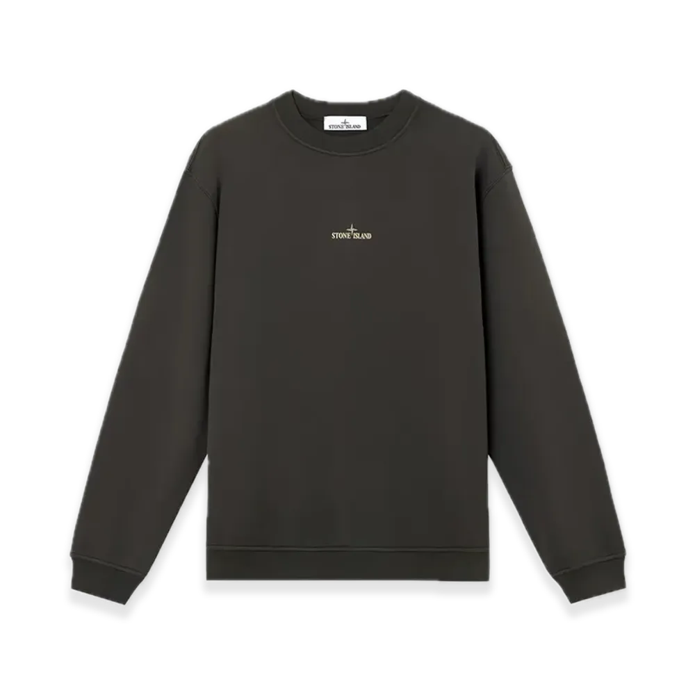 Stone Island 6100018 Cotton Fleece "Lead Gray"