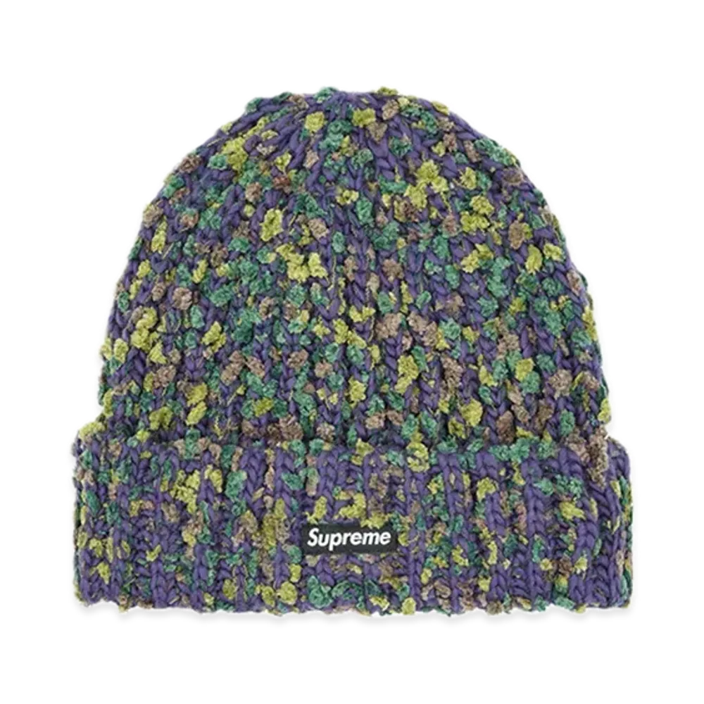Supreme Chenille Beanie "Dark Purple"