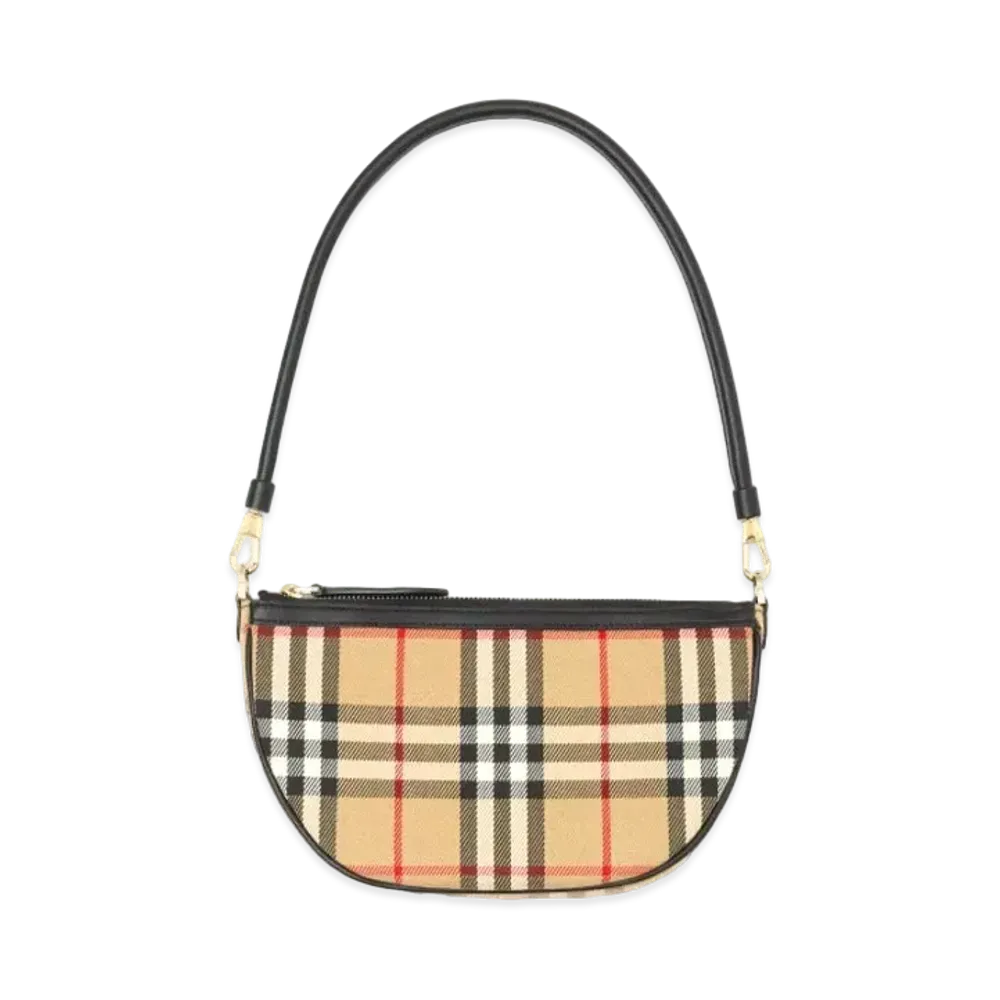 Burberry Vintage Check Cotton Olympia Pouch Archive "Beige"