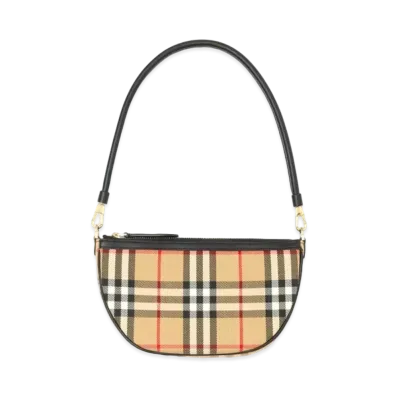 Burberry Vintage Check Cotton Olympia Pouch Archive "Beige"