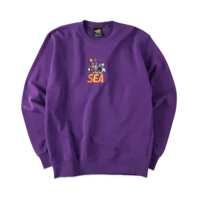 WIND AND SEA SPACE JAM (TUNE-SQUAD) CREWNECK "Purple"