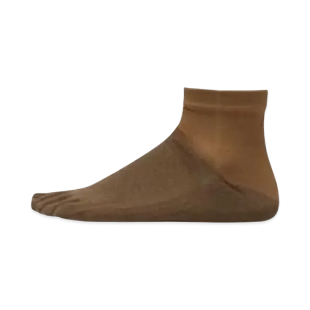 Goldwin Paper Fiber 5-Toe Short Socks (C3 Fit/Unisex) "Brown Gold"