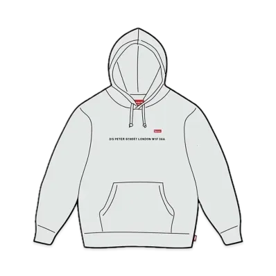 Supreme Shop Small Box Hooded Sweatshirt London "Ash Grey"