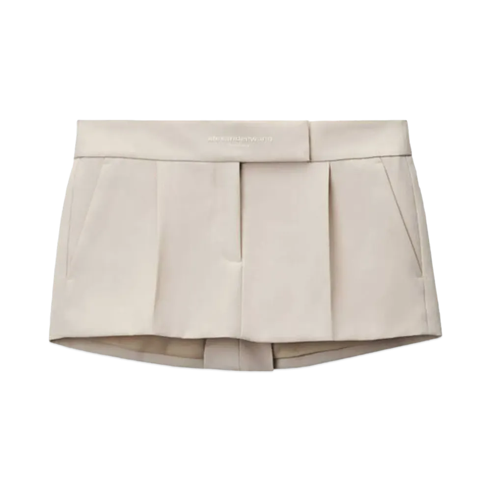 Alexander Wang Wool Tailoring Tailored Mini Skirt "Feather"