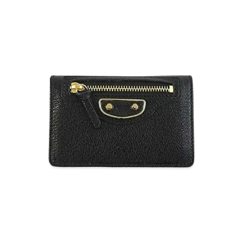 BALENCIAGA Classic Sheepskin Wallet "Black"