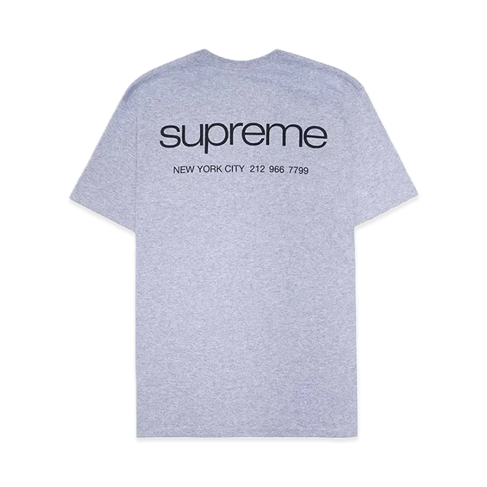 Supreme Nyc Tee "Heather Grey"