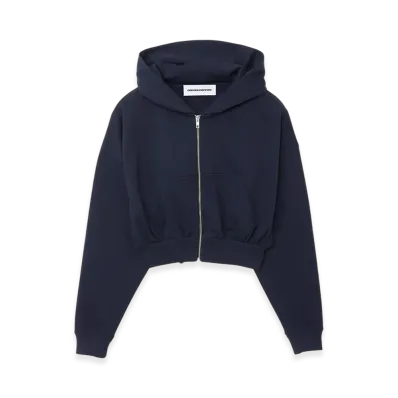 GOD ONLY KNOWS Cropped Sweat Hoodie "Navy"
