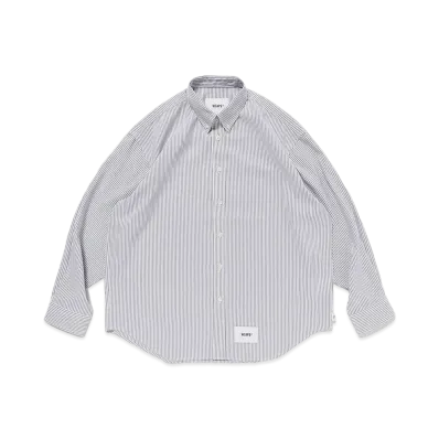WTAPS BD 02 / LS / Poly Broadcloth Textile Coolmax "Black"
