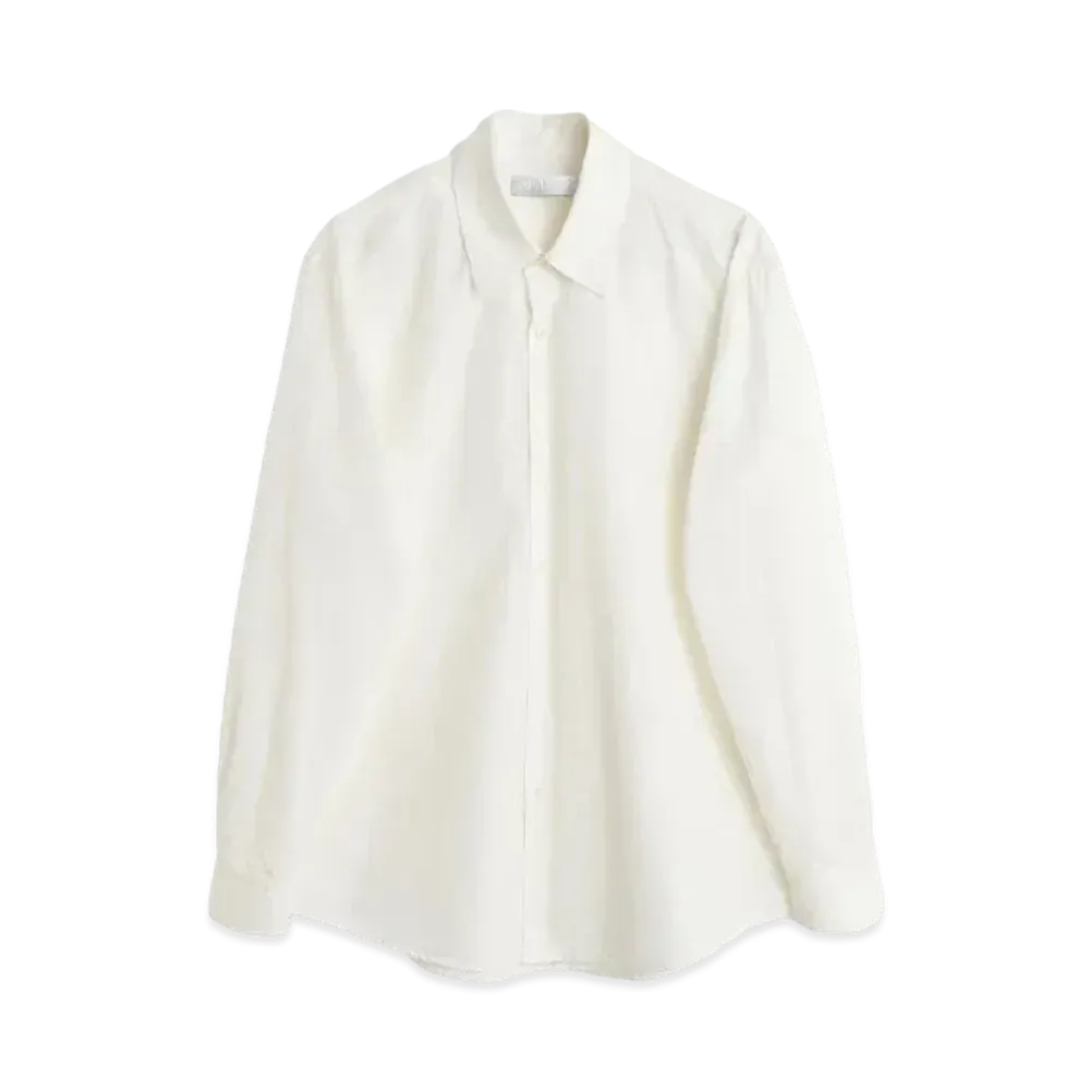 OUR LEGACY Formal Shirt Peached Cupro Poplin "White"
