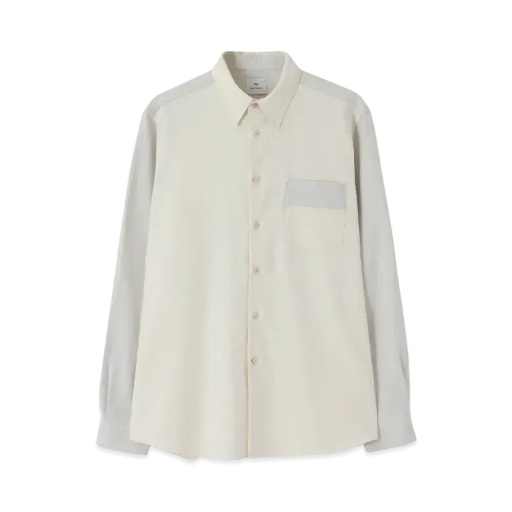Paul Smith Mix-Up Panel Shirt "Offwhite"