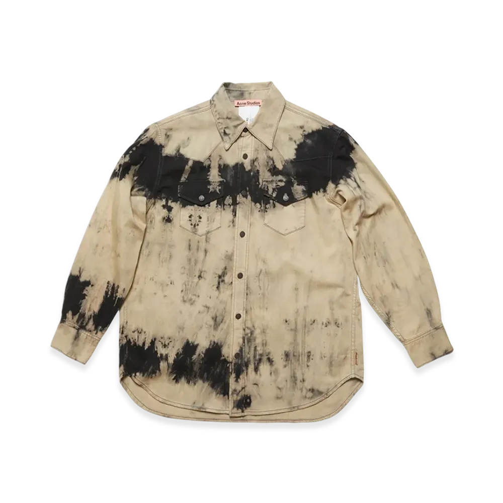 Acne Studios Denim Shirt Relaxed Fit "Black/Beige"