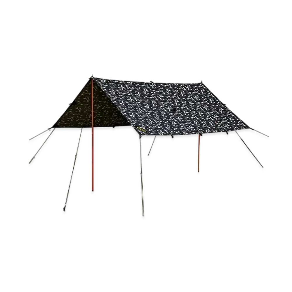 A BATHING APE x GRIP SWANY Camo Fireproof Tarp "Black"