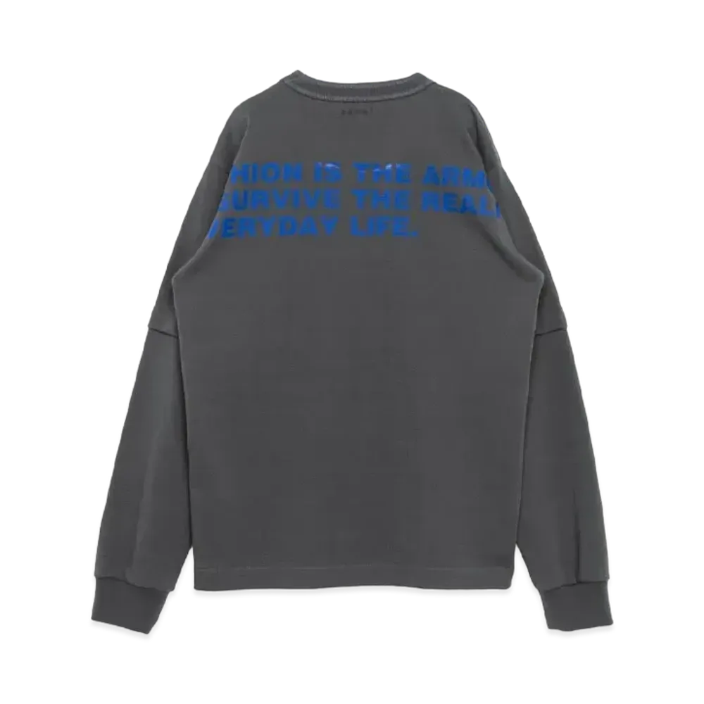 sacai Bill Cunningham Graphic Print Long Sleeve T-Shirt "Gray"