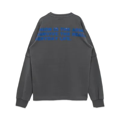 sacai Bill Cunningham Graphic Print Long Sleeve T-Shirt "Gray"