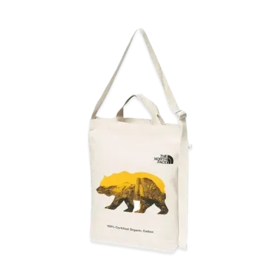 The North Face Organic Cotton Tote Kids "Natural/CA Bear Print"