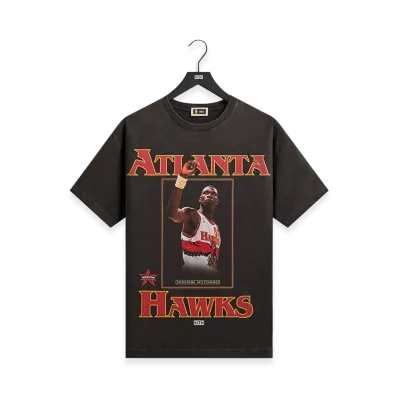 Kith x NBA All-Star Atlanta Hawks Dikembe Mutombo Vintage Tee "Black"