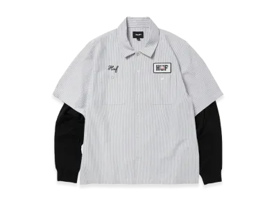 HUF x SPITFIRE Union Work Shirt "Black/White"