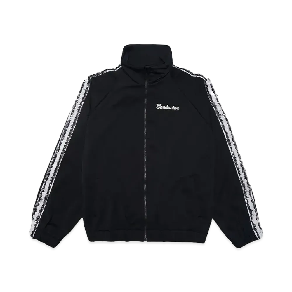 el conductorH FRILL SIDE LINE TRACK TOP "BLACK"