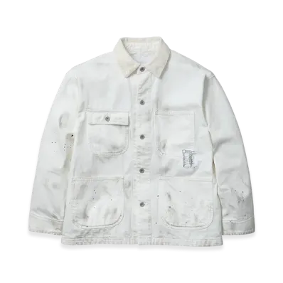 NEIGHBORHOOD BW . Washed Coverall Jacket "White"