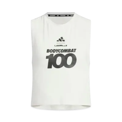 adidas Sleeveless T-shirt "Chalk White"