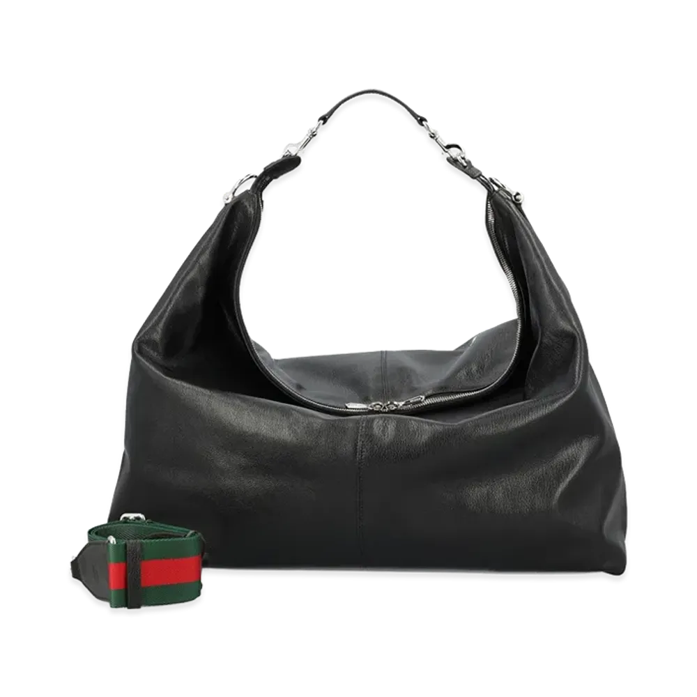 GUCCI Leather Shopping Bag "Black"