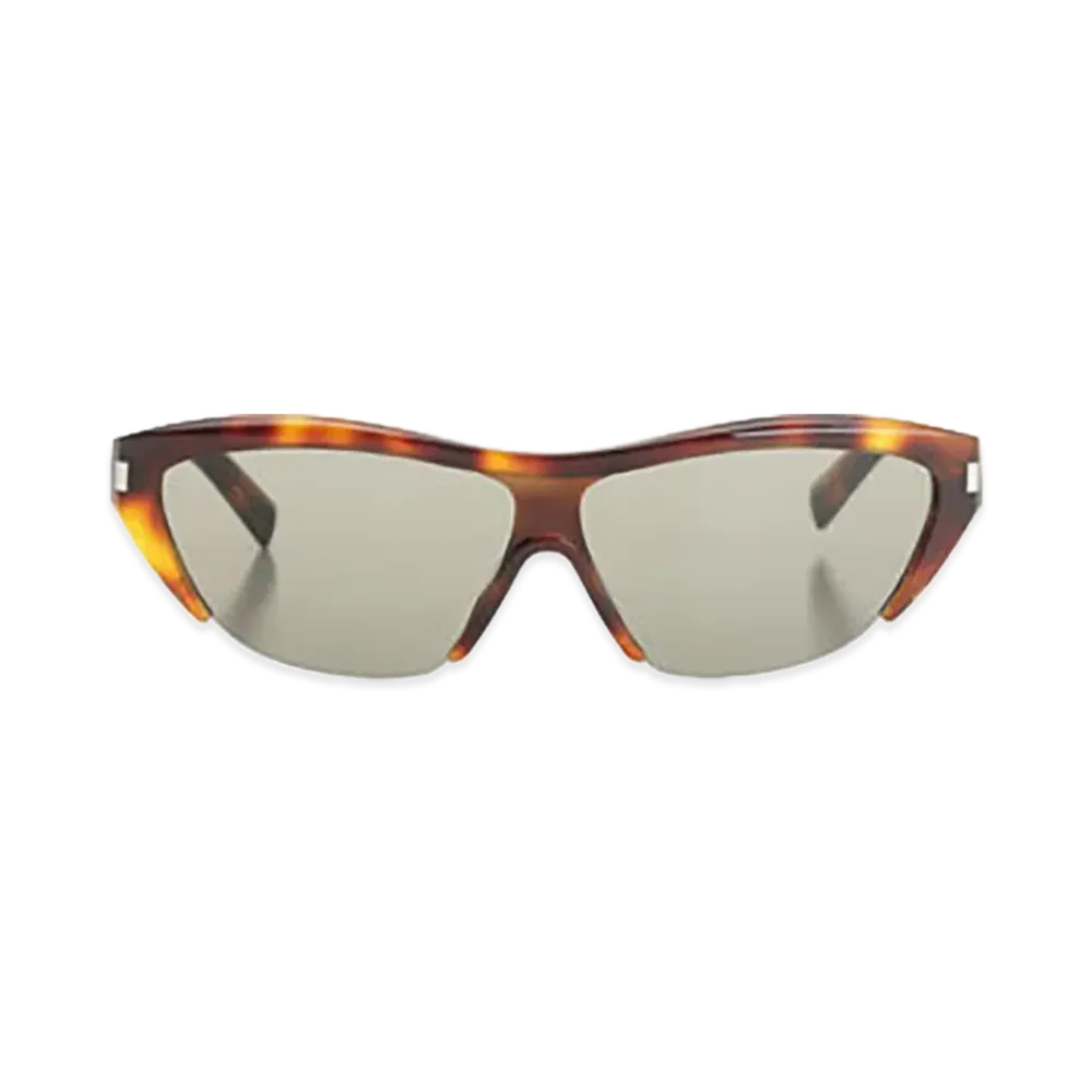 Saint Laurent Women's Half Frame Sunglasses "Brown"