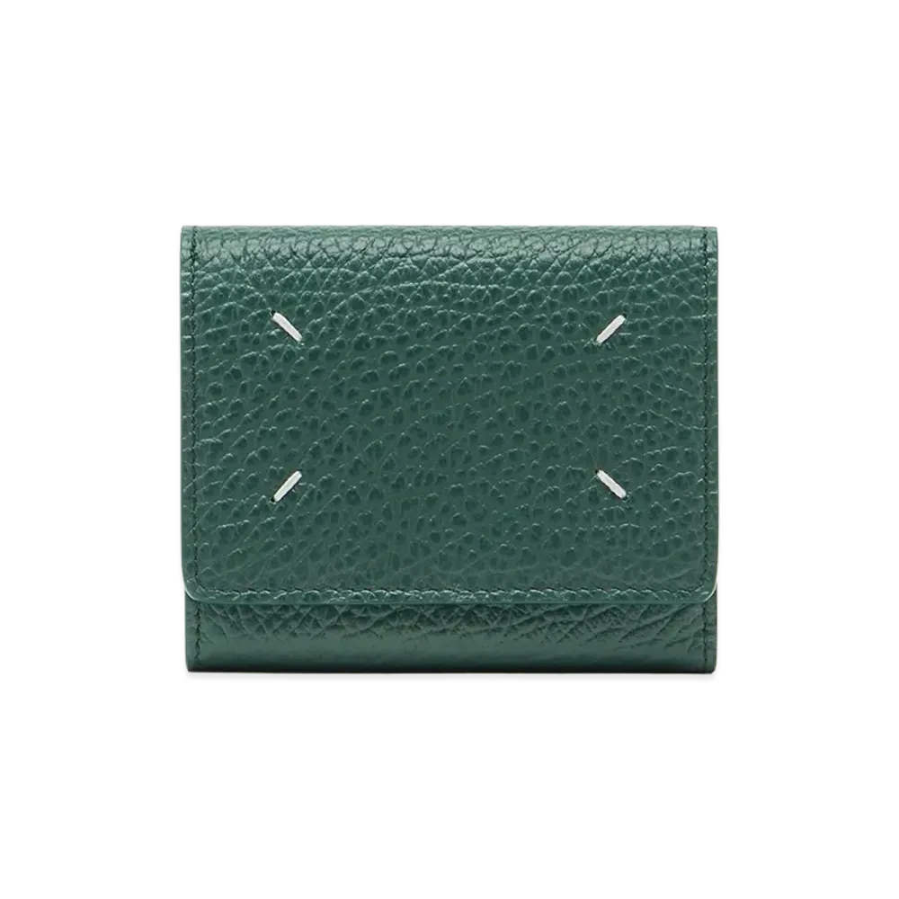 Maison Margiela 4-Stitch Tri-Fold Wallet "Green"