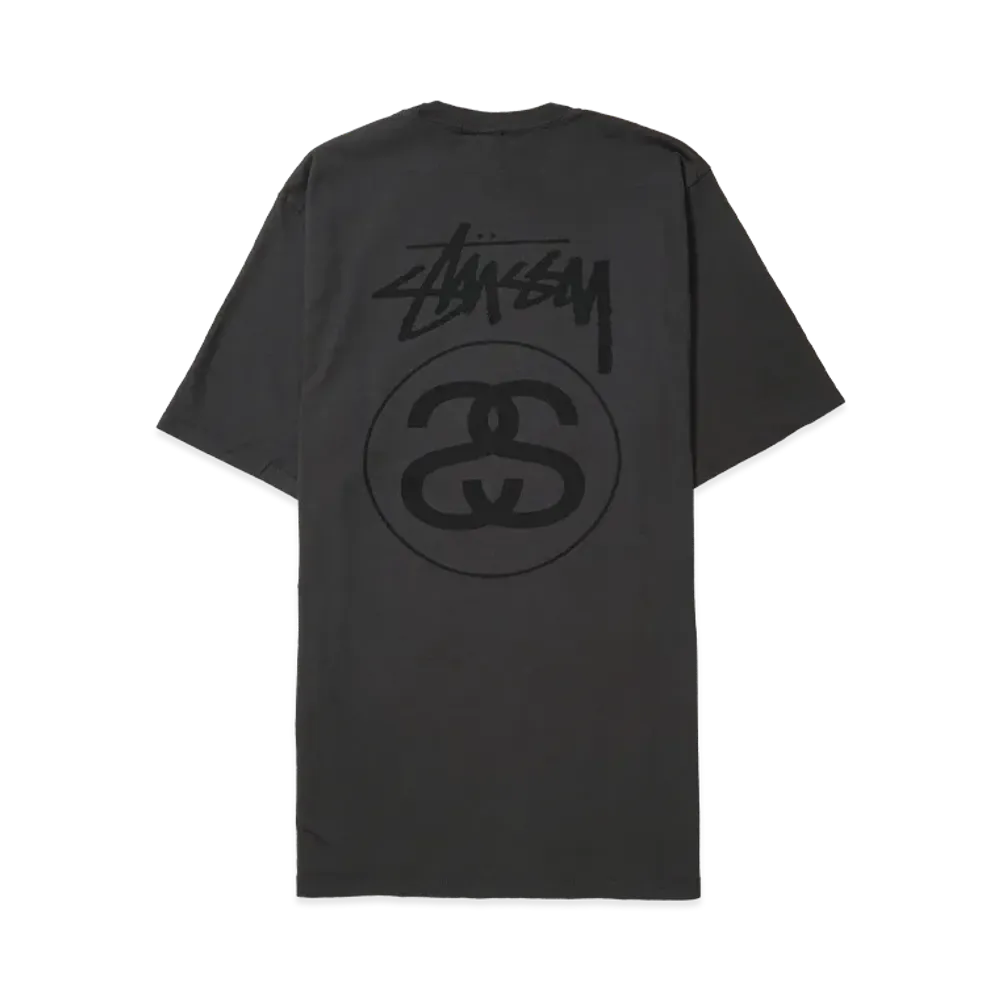 Stussy Stock Link Tee Pigment Dyed "Faded Black"
