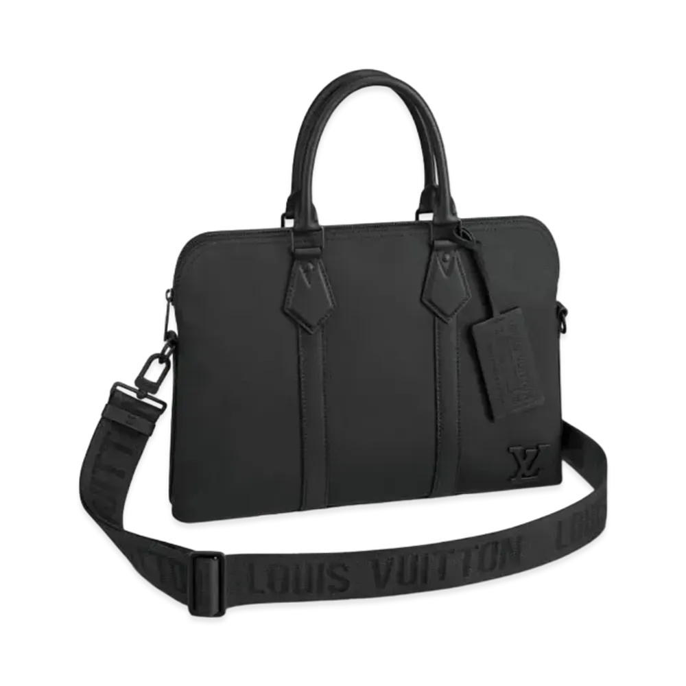 Louis Vuitton Brief Case Calf Leather "Noir"