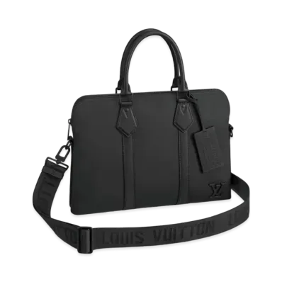 Louis Vuitton Brief Case Calf Leather "Noir"