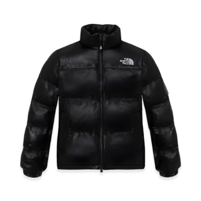 The North Face Leather Nuptse Down RDS Jacket "Black"