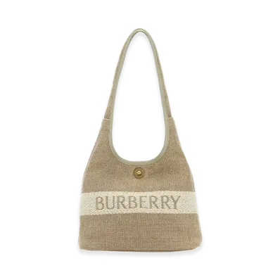 Burberry Women's Cappuccino Canvas Shoulder Bag "Beige"