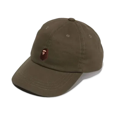 A BATHING APE Ape Head One Point Cap "Olivedrab"