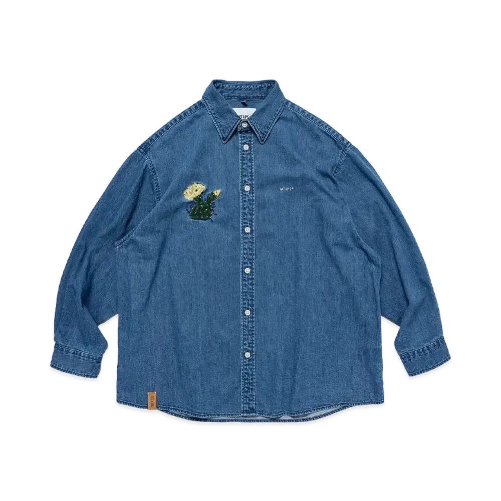 WTAPS Allman / LS / Cotton. Denim. Cacto "Indigo"
