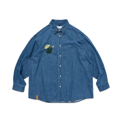 WTAPS Allman / LS / Cotton. Denim. Cacto "Indigo"