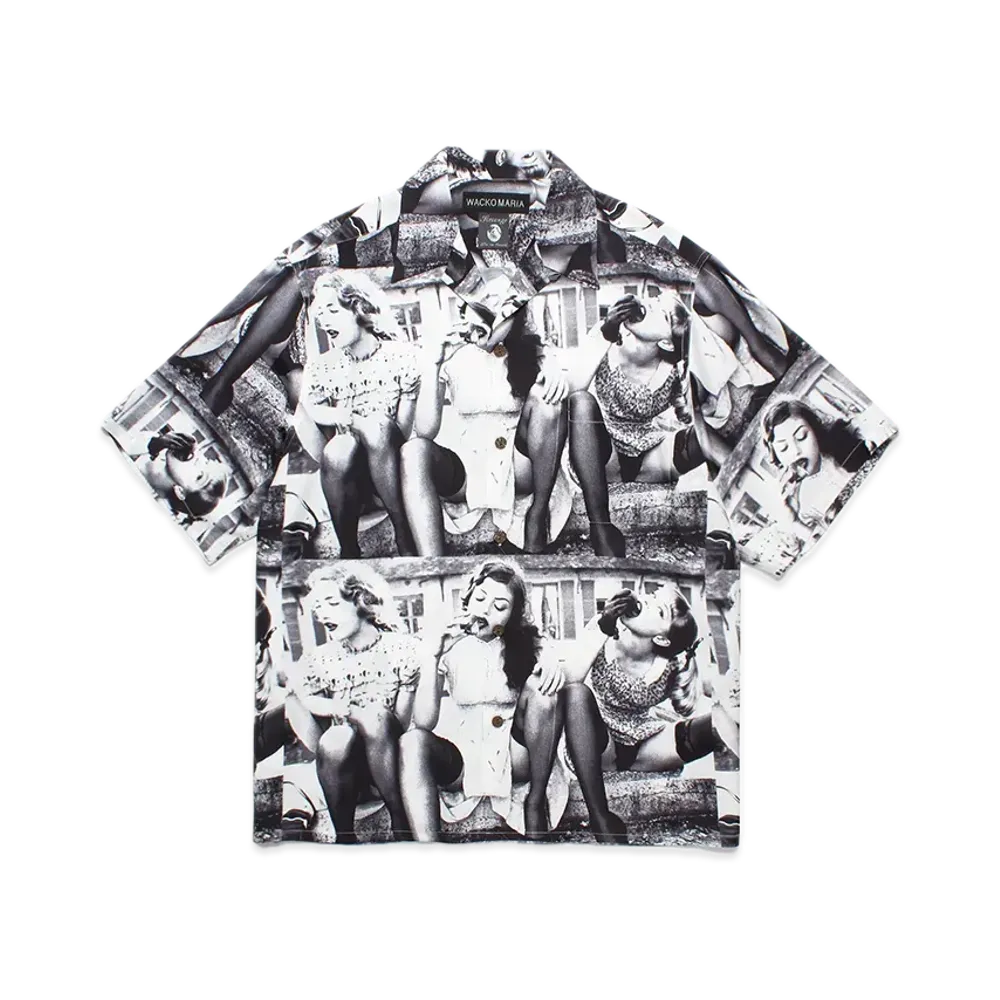 WACKO MARIA x Ellen Von Unwerth Hawaiian Shirt "White"