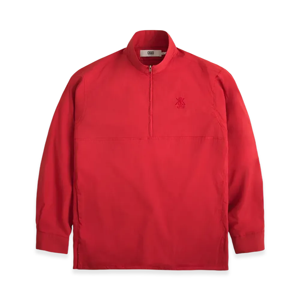 Kith x nonnative Mariner Pullover Shirt Jacket C/P Typewriter Stretch With Windstopper "Red"