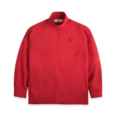Kith x nonnative Mariner Pullover Shirt Jacket C/P Typewriter Stretch With Windstopper "Red"