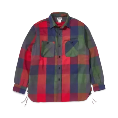 THE REAL McCOY'S 8Hu Multicolor Check Flannel Shirt "Tricolor"