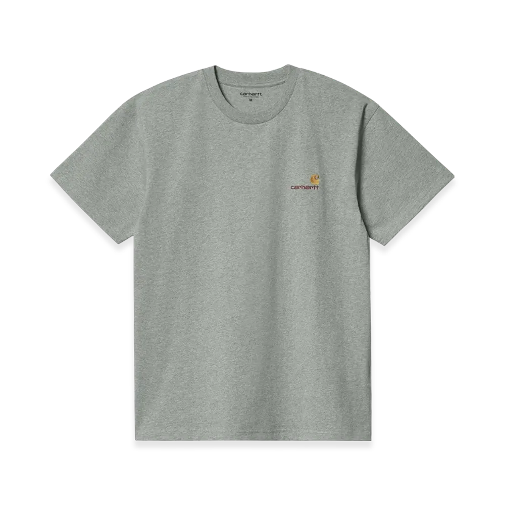 Carhartt WIP S/S American Script T-Shirt "Grey Heather"